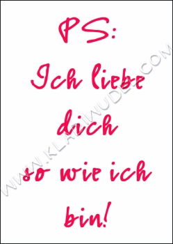 Poster: Ich liebe dich.....