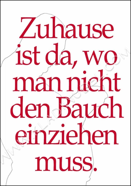 Poster: Bauch einziehen.....