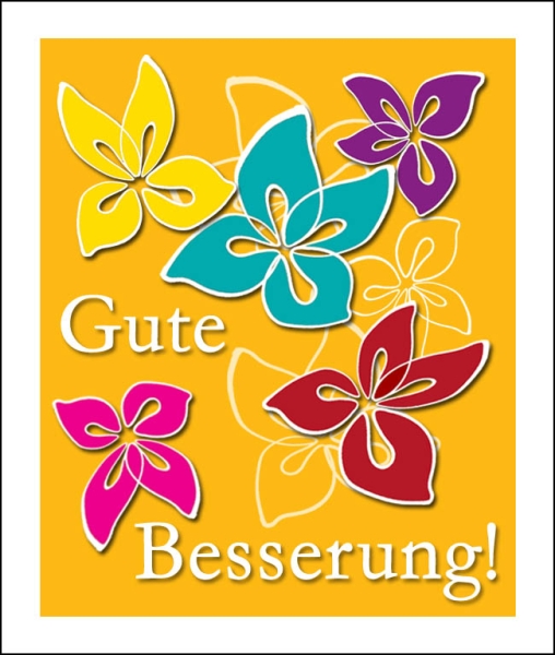 Aufkleber "Gute Besserung"