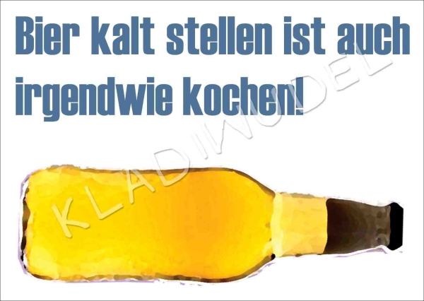 Bier kalt stellen....