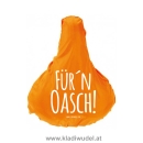 Fahrradsattelüberzug orange: Für´n Oasch!